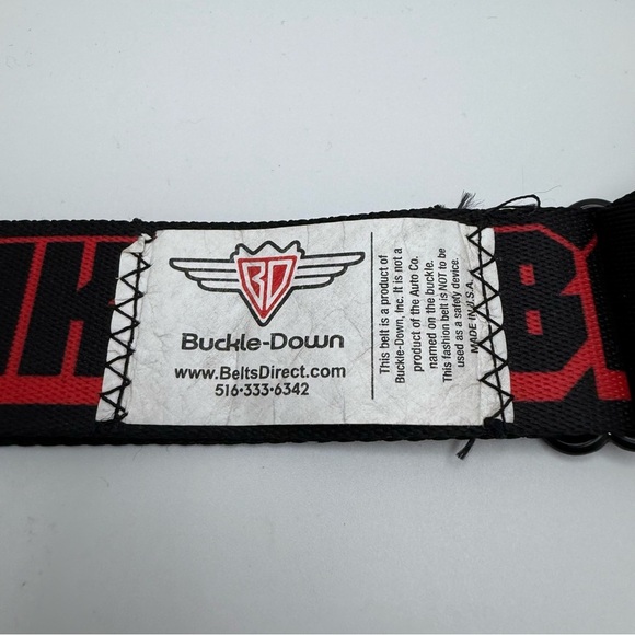 Ford Mustang Like A Boss Buckle-Down Black and Red Graphic Belt adjustable - Picture 4 of 4